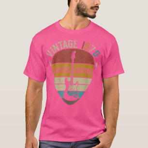 Guitar Lover 52 Year Old Gifts Vintage 1970 Limite T-Shirt