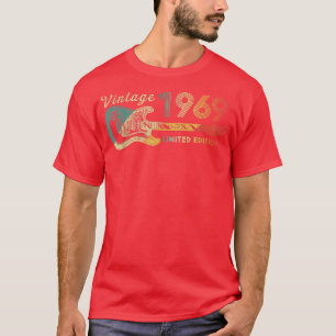 Guitar Lover 53 Year Old Gifts Vintage 1969 Limite T-Shirt
