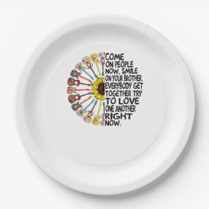 Guitar Lover   Acoustic Floral Guitar Gift Paper Plates
