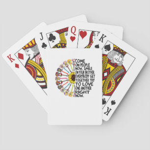 Guitar Lover   Acoustic Floral Guitar Gift Poker Cards