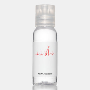Guitar Lover Acoustic Guitar Heartbeat Gift Hand Sanitizer
