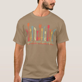 Guitar Lover Best Auntie Ever Retro Music Mothers T-Shirt