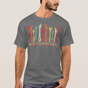 Guitar Lover Best Dad Ever Retro Music Fathers Day T-Shirt