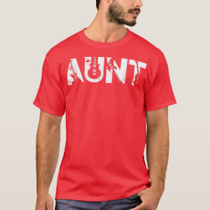 Guitar Lover Guitarist Aunt Funny Music Mothers Da T-Shirt