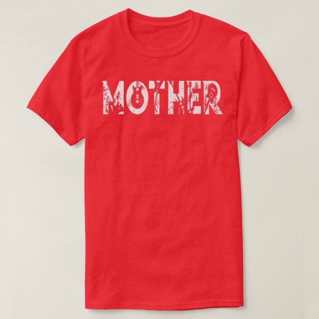 Guitar Lover Guitarist Mother Funny Music Mother's T-Shirt (Design Front)