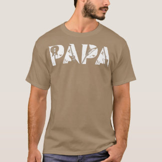 Guitar Lover Guitarist Papa Funny Music Father's D T-Shirt
