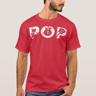 Guitar Lover Guitarist Pop Funny Music Fathers Day T-Shirt