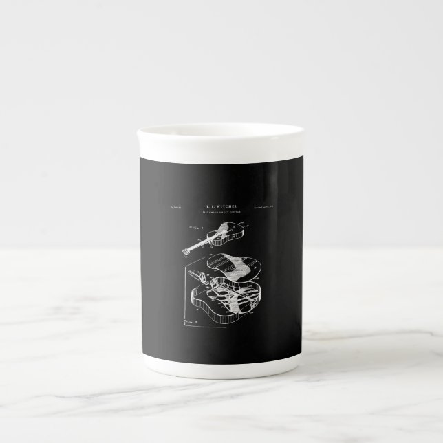 Guitar Lover | Martin Guitar Patent Bone China Mug (Front)