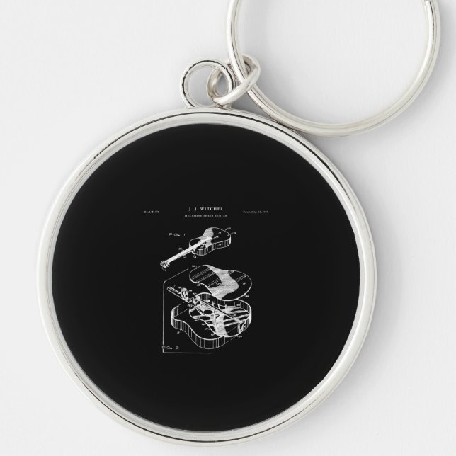 Guitar Lover | Martin Guitar Patent Keychain (Front)