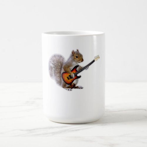 Guitar Lover  Squirrel Playing Guitar Magic Mug