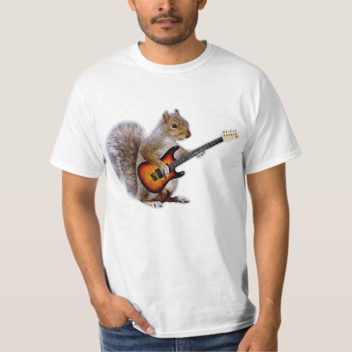 Guitar Lover  Squirrel Playing Guitar T_Shirt