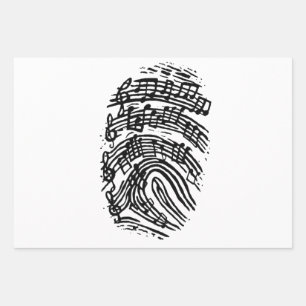 Guitar Lover Staves Guitar Gift, Wrapping Paper Sheets