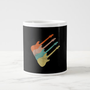 Guitar Lover Vintage Electric Guitar Giant Coffee Mug