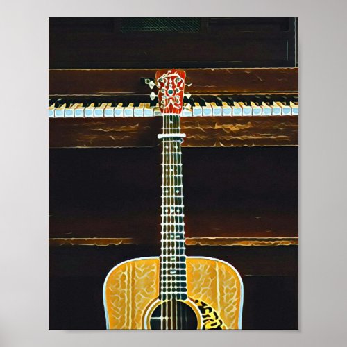 Guitar lovers gifts poster