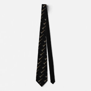 Guitar lovers neck tie