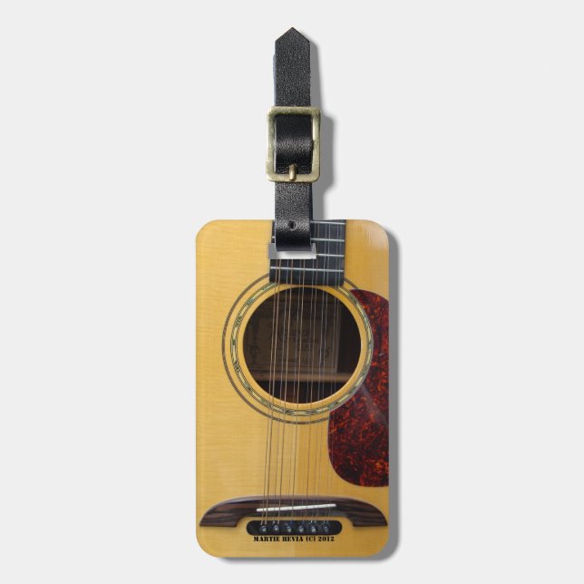 Guitar Luggage Tag (Front Vertical)