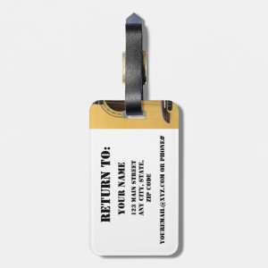 Guitar Luggage Tag