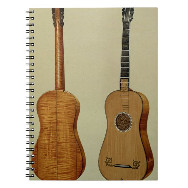 Guitar made by Antonio Stradivarius (c.1644-1737), Notebook (Front)