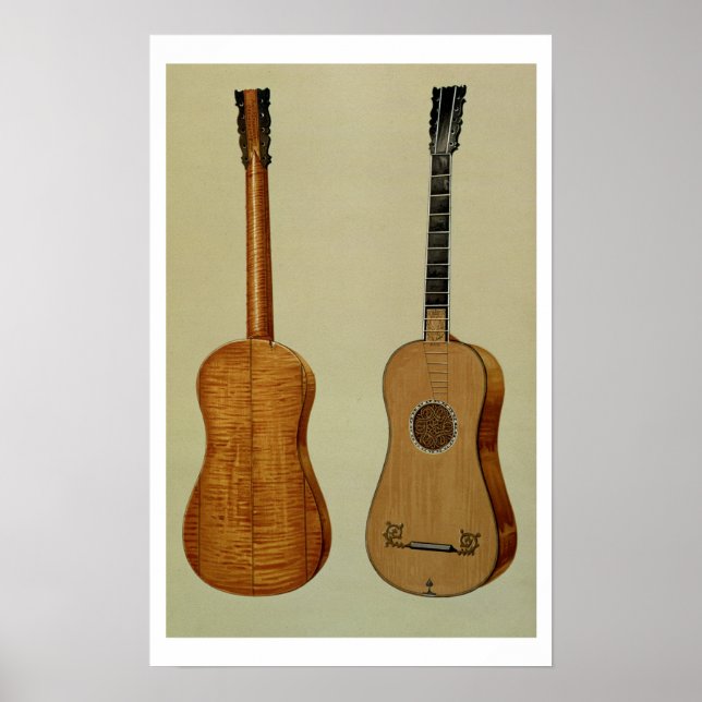 Guitar made by Antonio Stradivarius (c.1644-1737), Poster (Front)