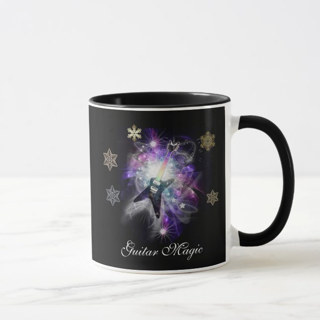 Guitar Magic Festive Holiday Mug (Right)