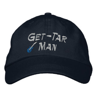 Guitar Man Embroidered Hat