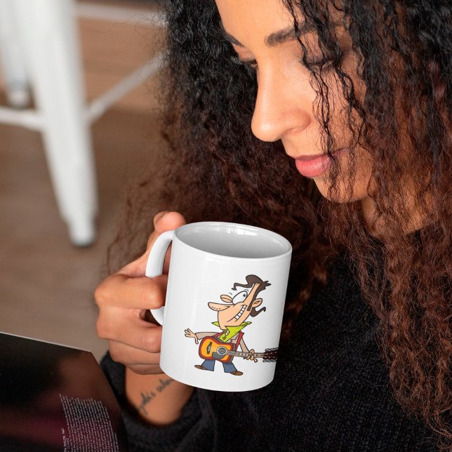 Guitar Man Rockstar Coffee Mug (Creator Uploaded)