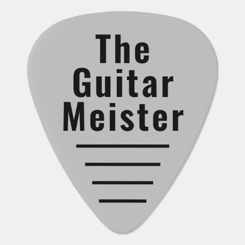 Guitar Meister Quote Guitar Pick