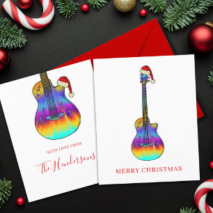 Guitar Merry Christmas Custom Budget