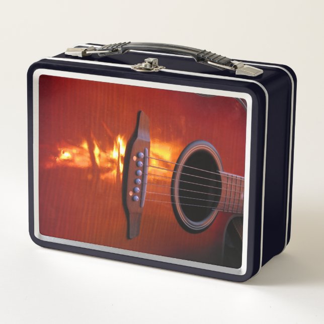 Guitar Metal Lunch Box (Front)