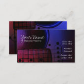 GUITAR Midnight Blues Music Business cards (Front/Back)