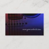 GUITAR Midnight Blues Music Business cards (Back)
