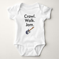 Guitar Music Baby Bodysuit