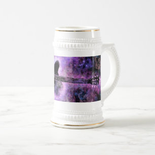 Guitar Music Beer Stein