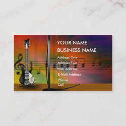 Guitar - Music Business Card