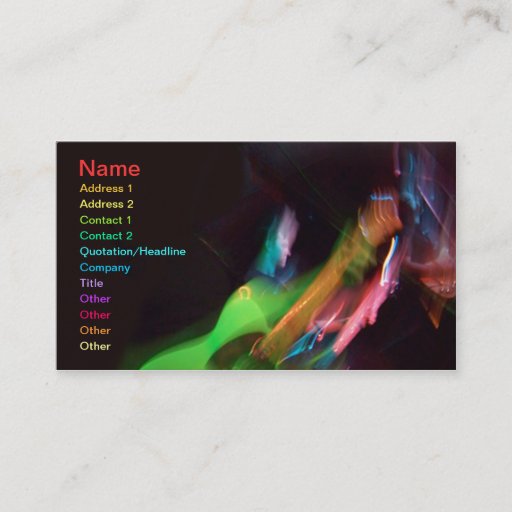 Customizable Guitar Music Business Card