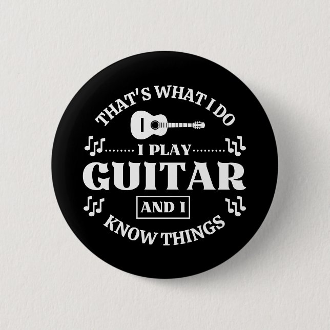 Guitar Music Button (Front)