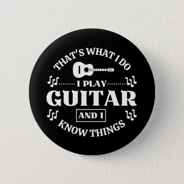 Guitar Music Button (Front)