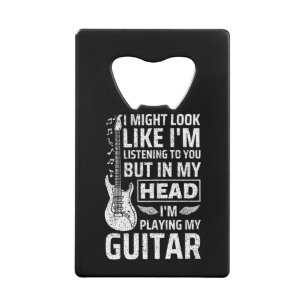 Guitar Music Credit Card Bottle Opener