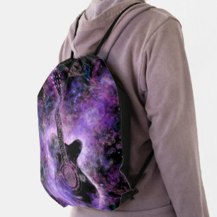 Guitar Music Drawstring Bag