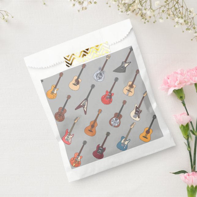 Guitar Music Favor Bag (Sealed)