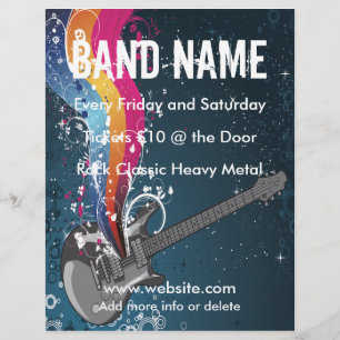 Guitar Music Flyer