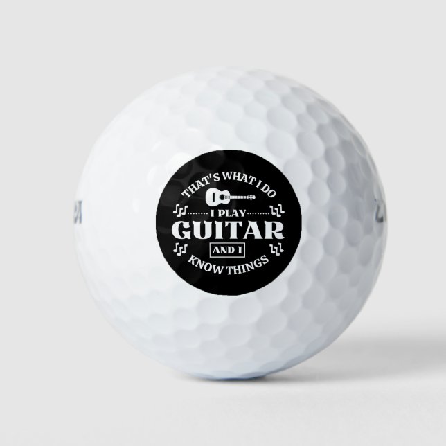 Guitar Music Golf Balls (Front)