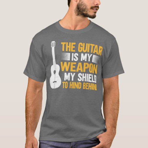 Guitar Music Guitarist My Weapon My Shield To Hin T_Shirt
