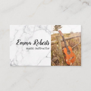 Guitar Music Instructor Business Card