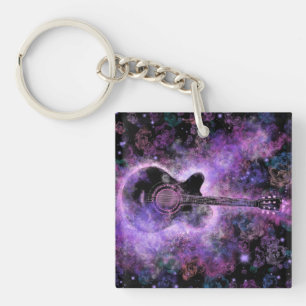 Guitar Music Keychains
