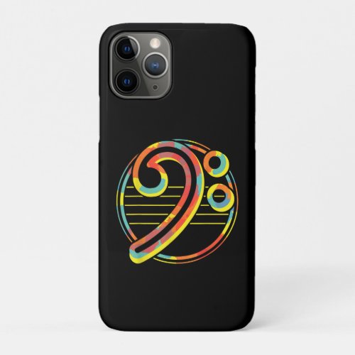 Guitar Music Lover Bass Cleff iPhone 11 Pro Case