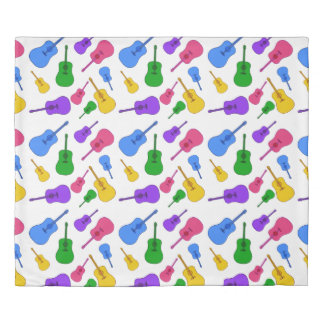 Guitar Music Lover Colorful Duvet Covers