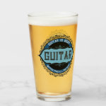 Guitar Music Note Circle Glass