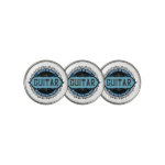 Guitar Music Note Circle Golf Ball Marker