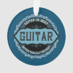 Guitar Music Note Circle Ornament